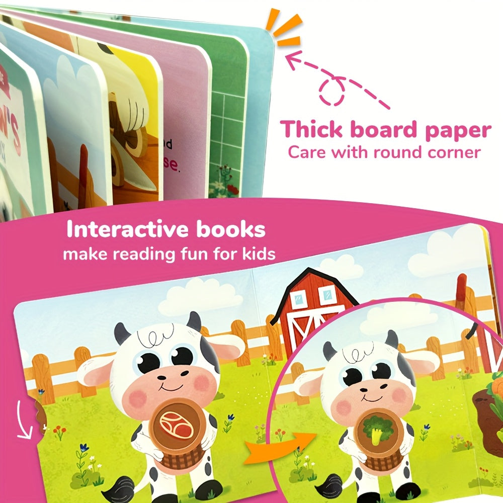 baby cows pizza party push pull books busy book preschool
