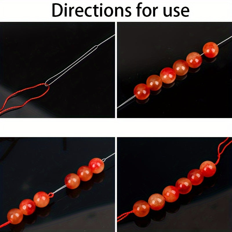 7pcs bead threading needle kit ideal jewelry creation