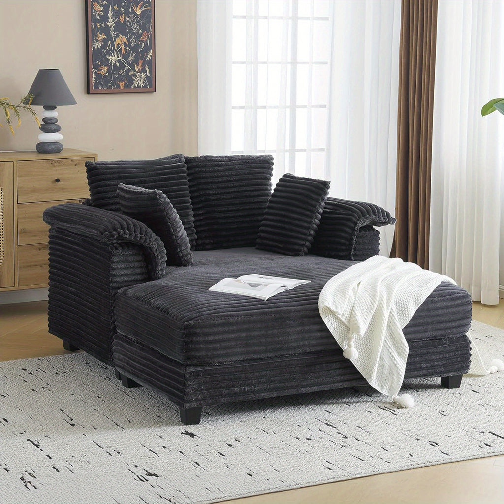 lounge sofa 56 oversized reading sofa corduroy chaise