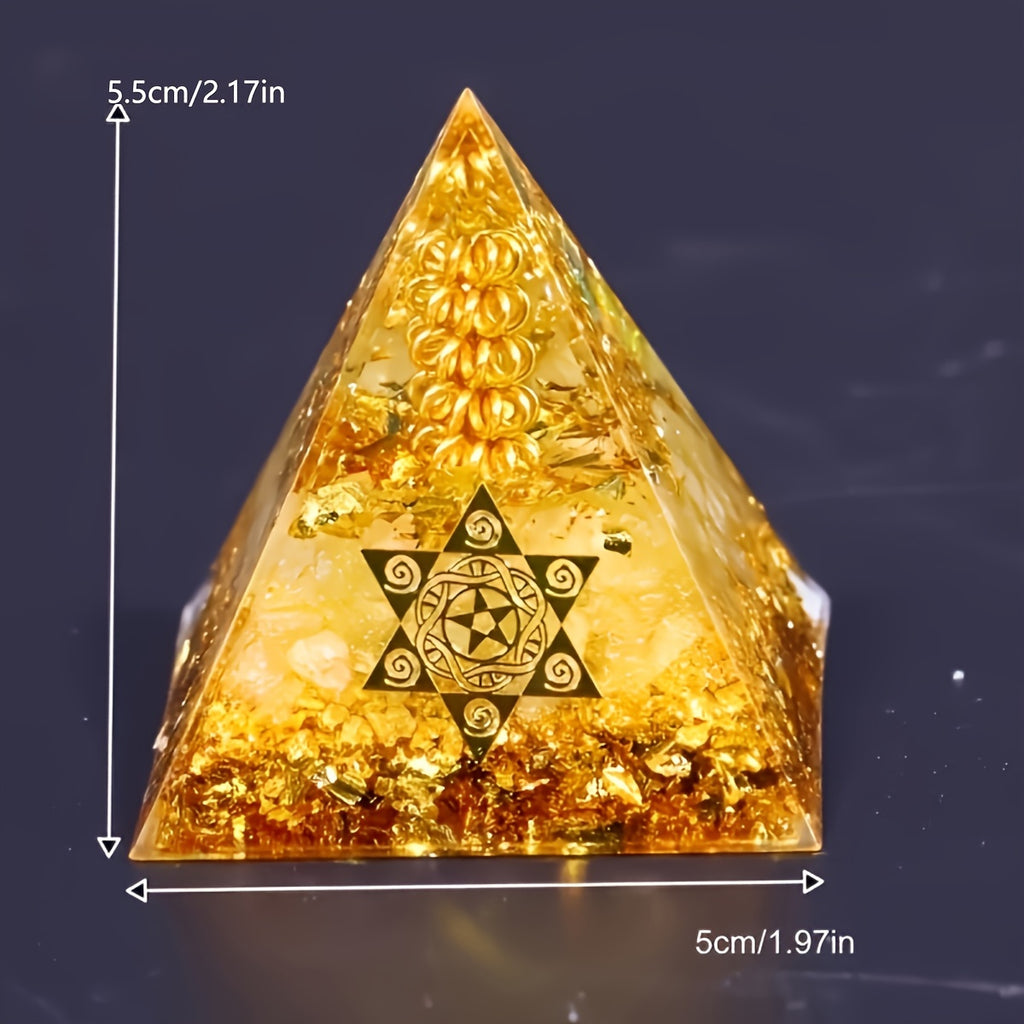 citrine wealth energy pyramid attracts   good