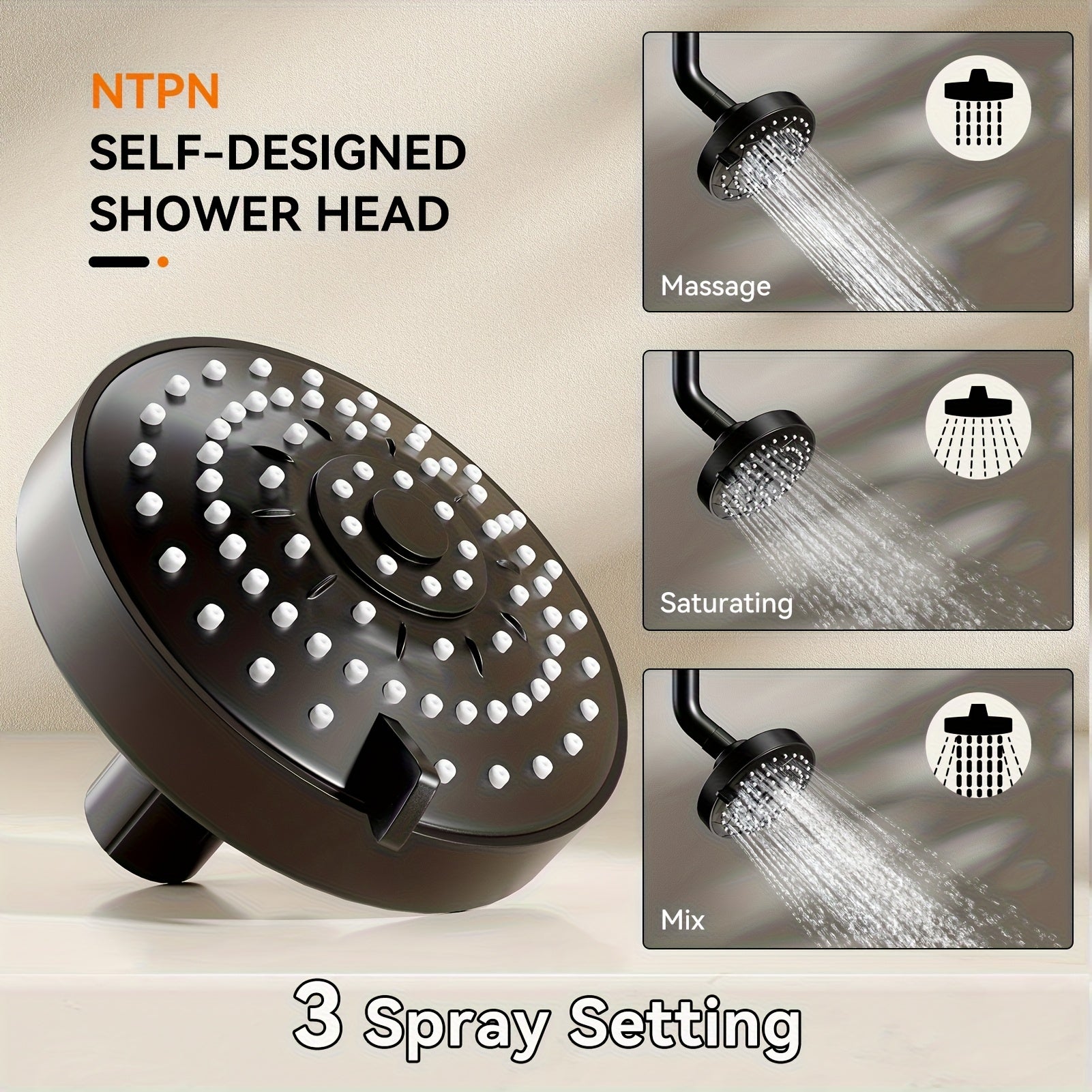 dual shower head system couples high pressure shower heads 3