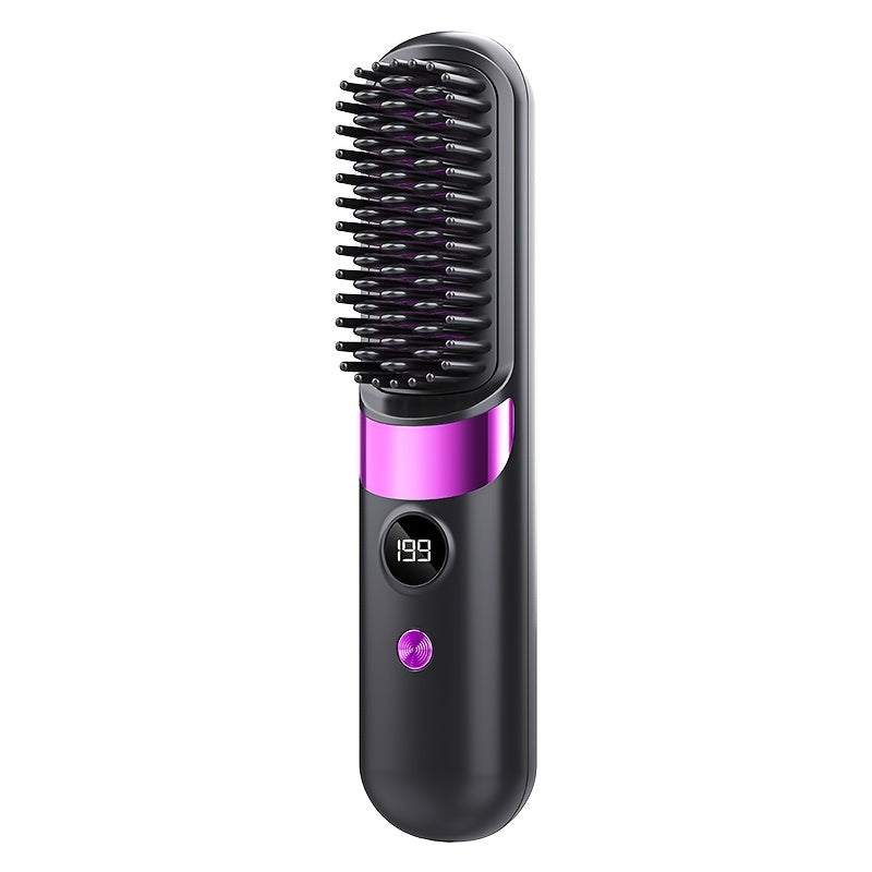portable wireless bang comb usb rechargeable 3 temperature