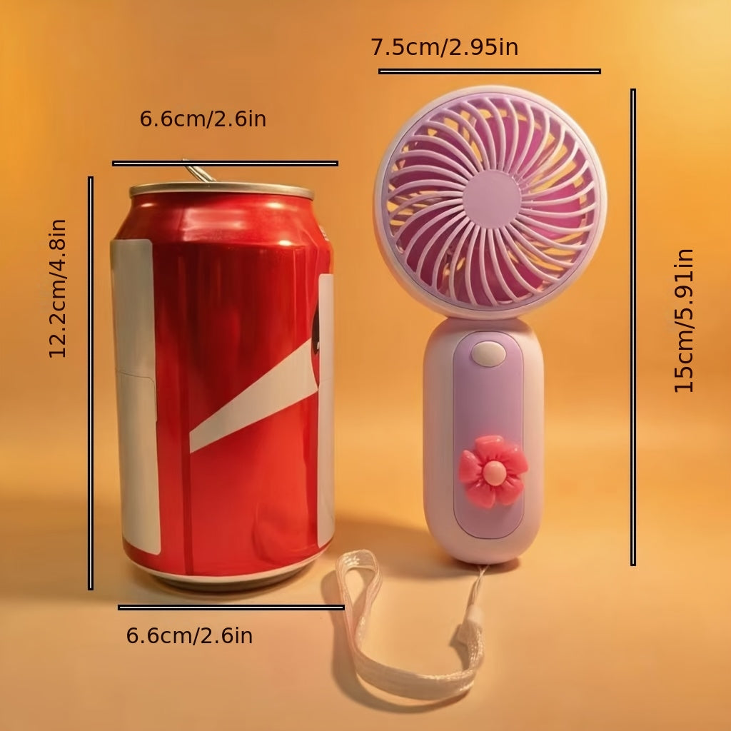 handheld fan suitable women girls portable pocket fan