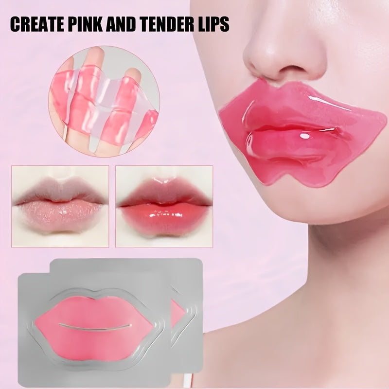 20pcs collagen lip mask moisturizes dry lips   fine