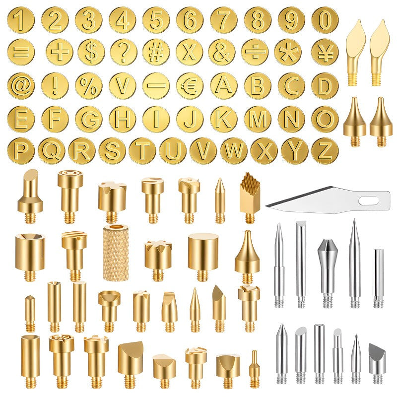 99pcs wood burning tips kit pyrography wood burning tip set