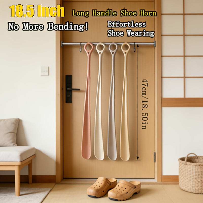 18 0 18 5 inch extra long shoe horn ergonomic fan shaped