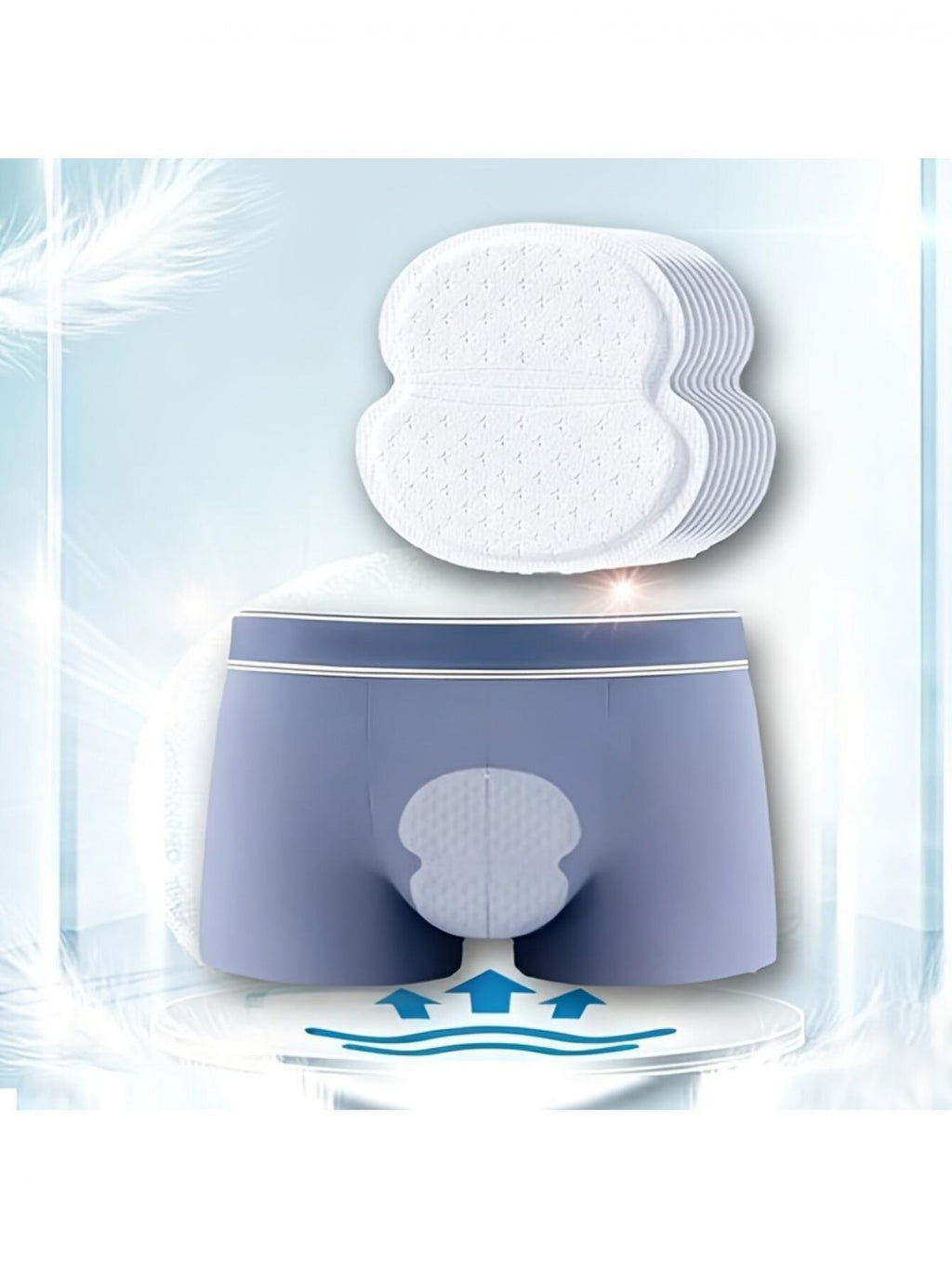 130pcs set 2 in 1 disposable underarm underwear sweat pads