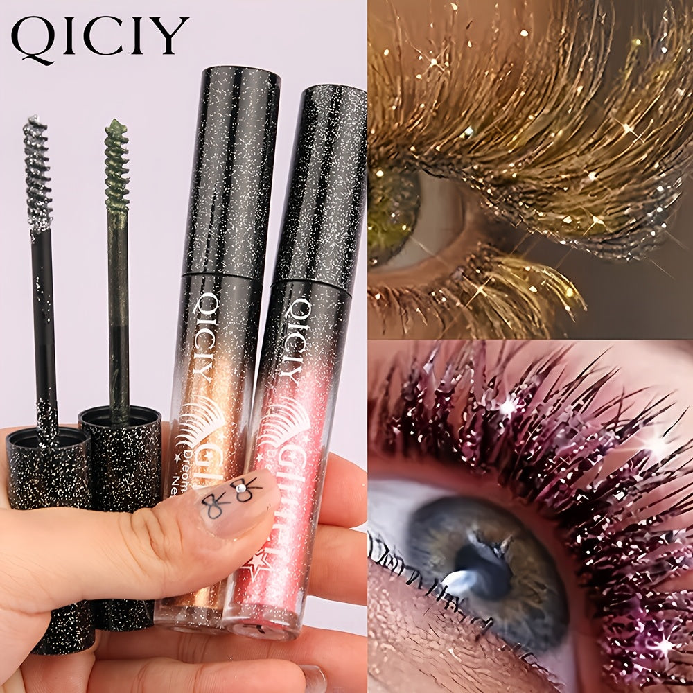 long lasting sparkling mascara metal spiral brush volume