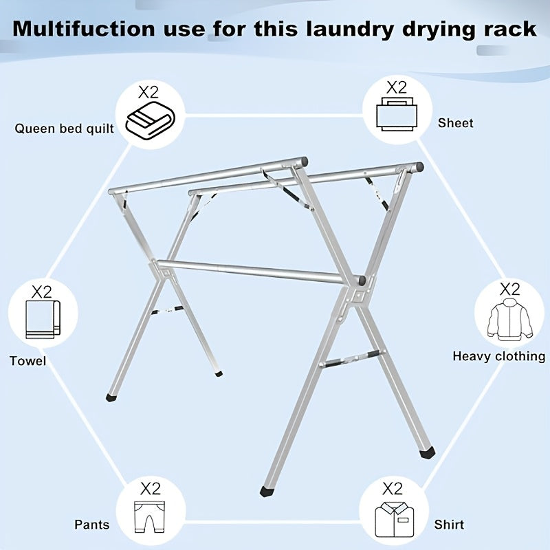 foldable clothes drying rack suitable indoor outdoor use