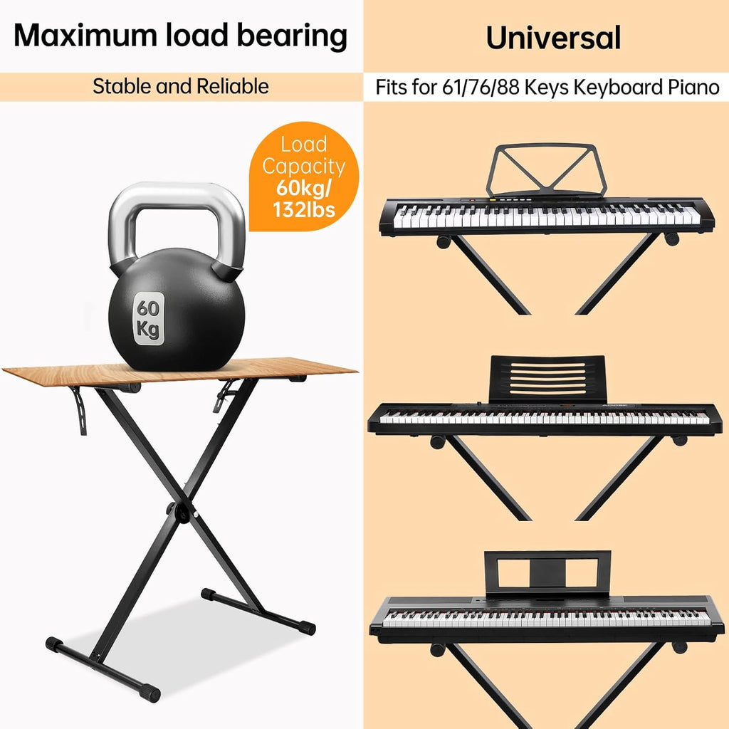 single   classic folding keyboard digital piano stand