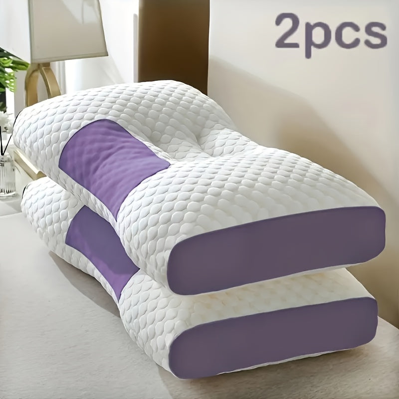 2pcs neck pillow designed soft an ergonomic contour pillow