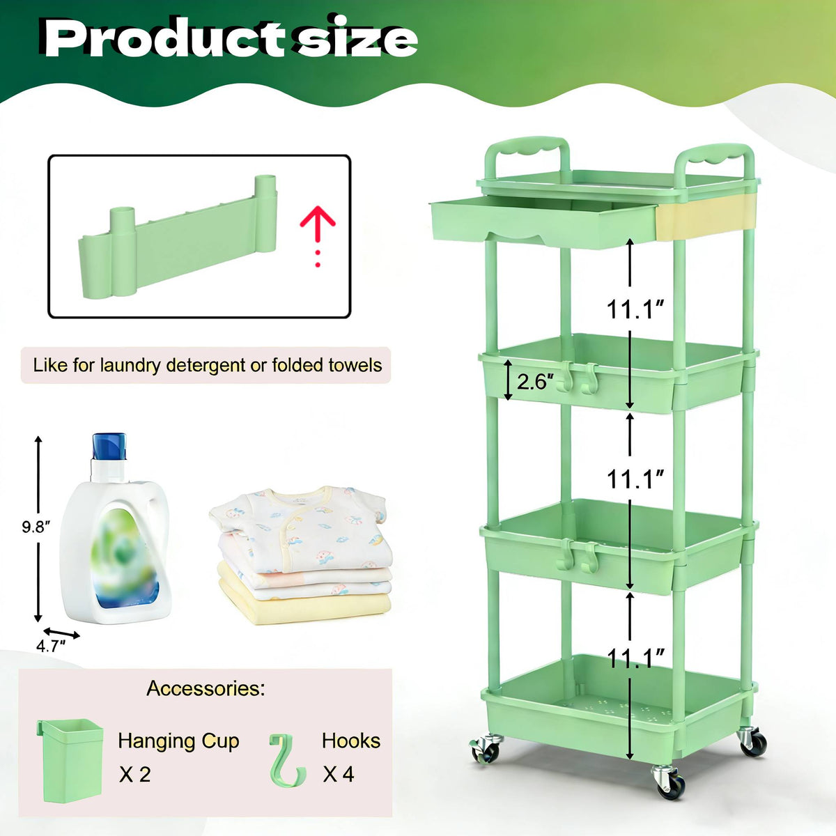 3 4   storage cart nursery space saving organizer