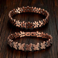two stylish copper bracelets ladies featuring a