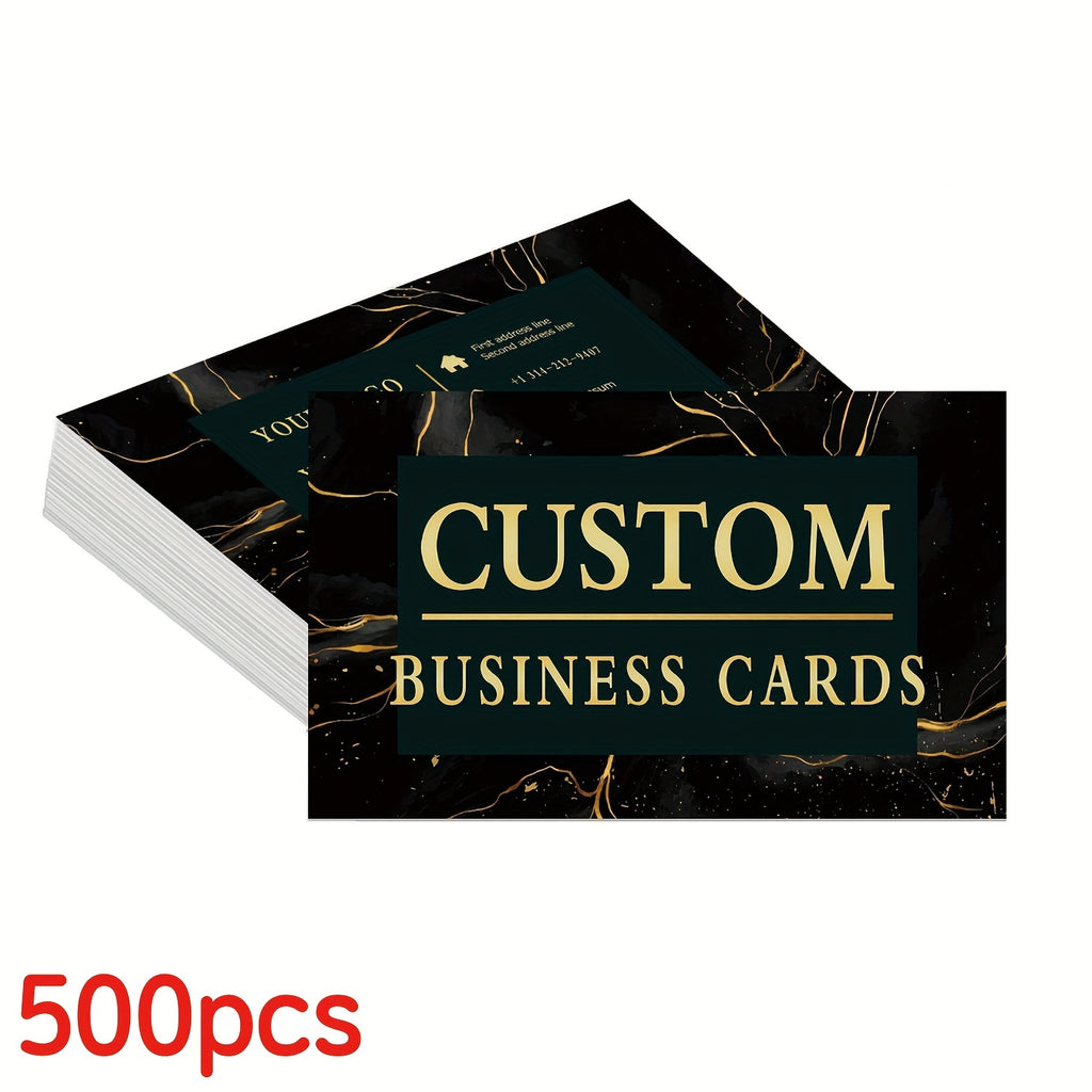 customizable double sided printed business cards simple