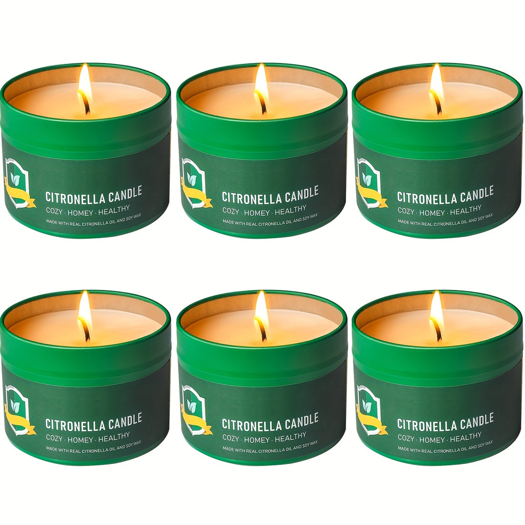 6pcs citronella candles outdoor 4 4   6 150 hours