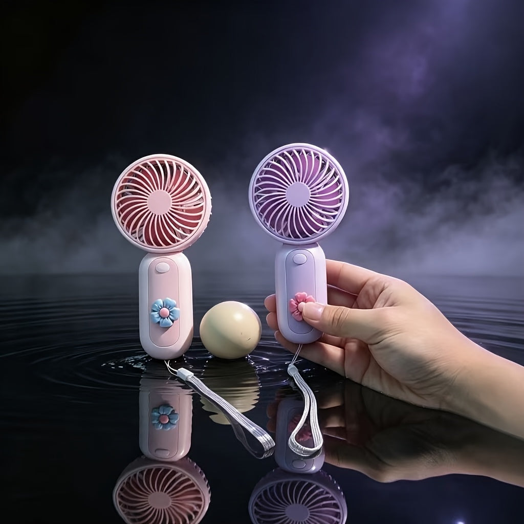 handheld fan suitable women girls portable pocket fan