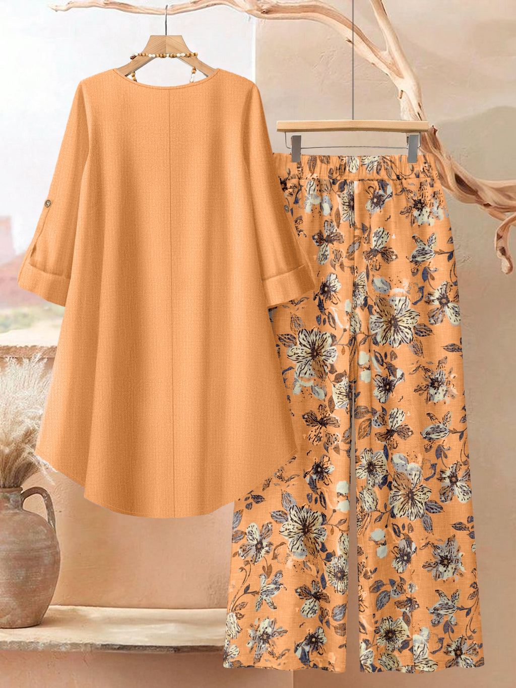 plus size womens casual plus size 2pcs set fashionable solid