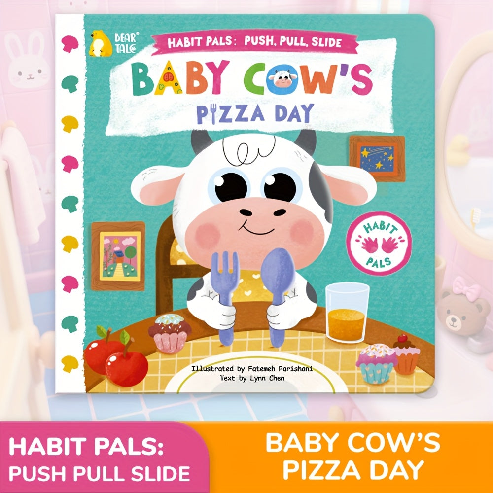 baby cows pizza party push pull books busy book preschool