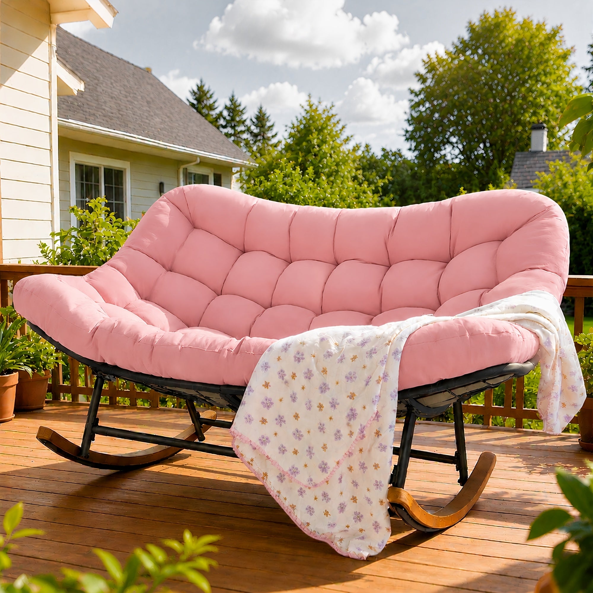 outdoor patio rocking chair oversized papasan rocking chair