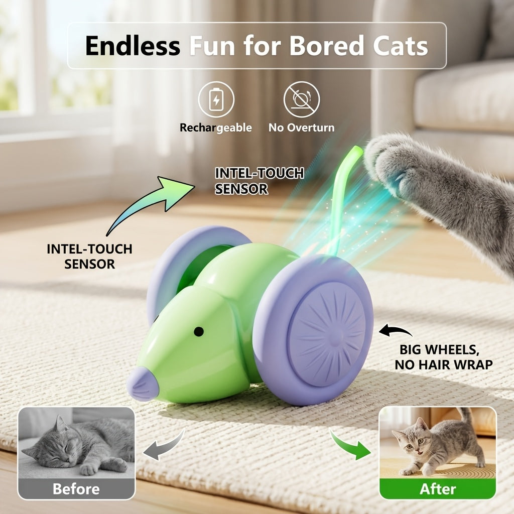 automatic smart mouse cat toy self entertaining   toy