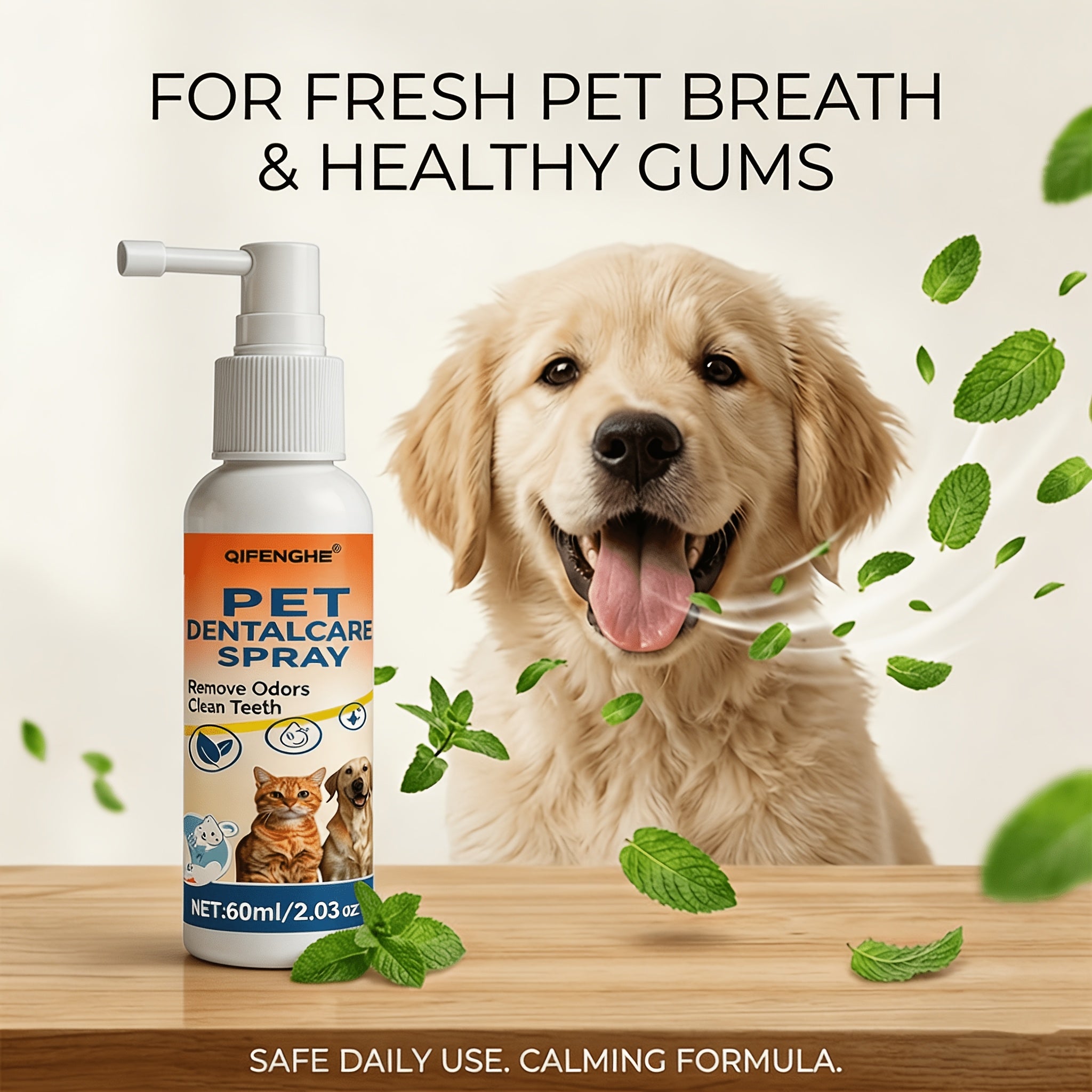 oral spray   pet breath freshener