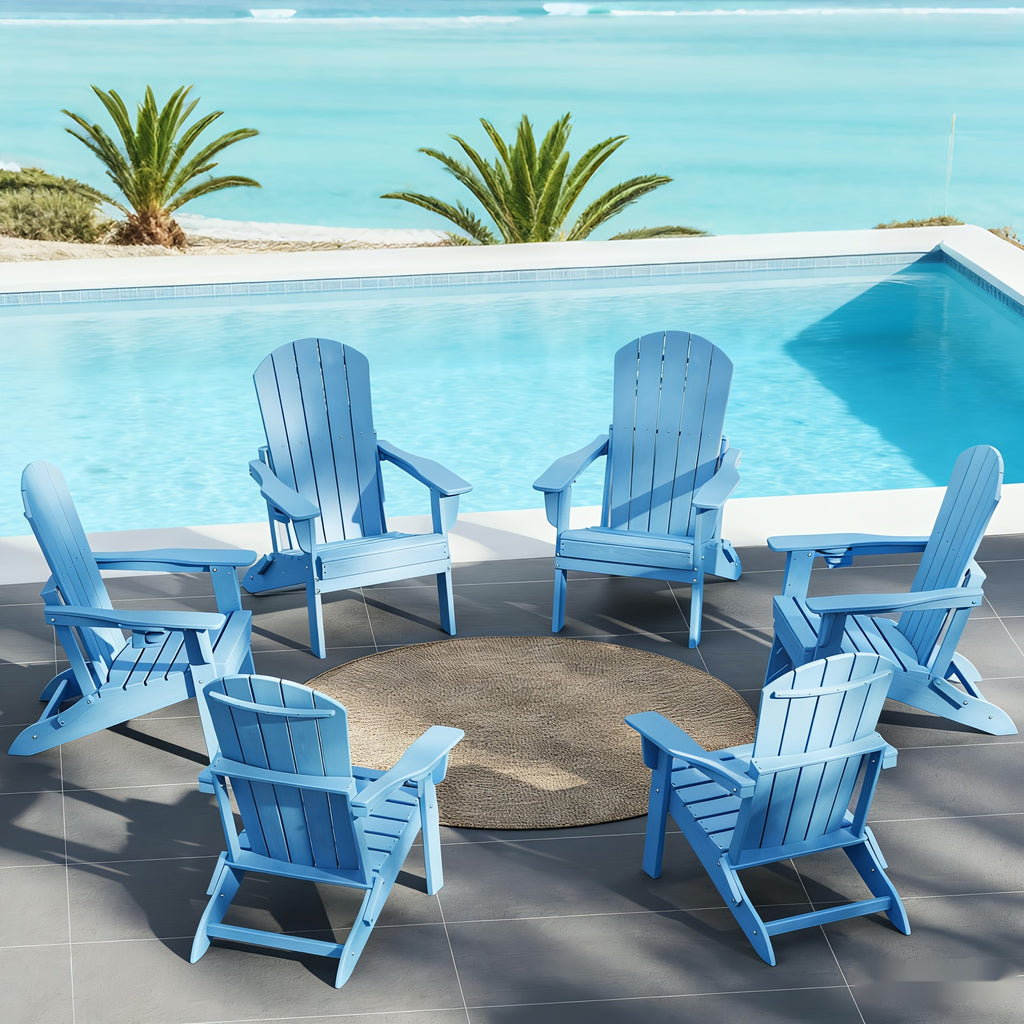 hdpe folding adirondack chair 4pack 6pack weather fire pit