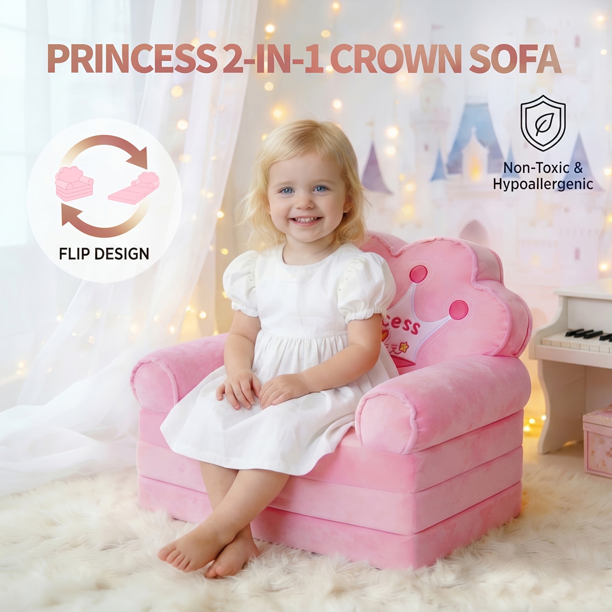 kids sofa   2 in 1 flip couch