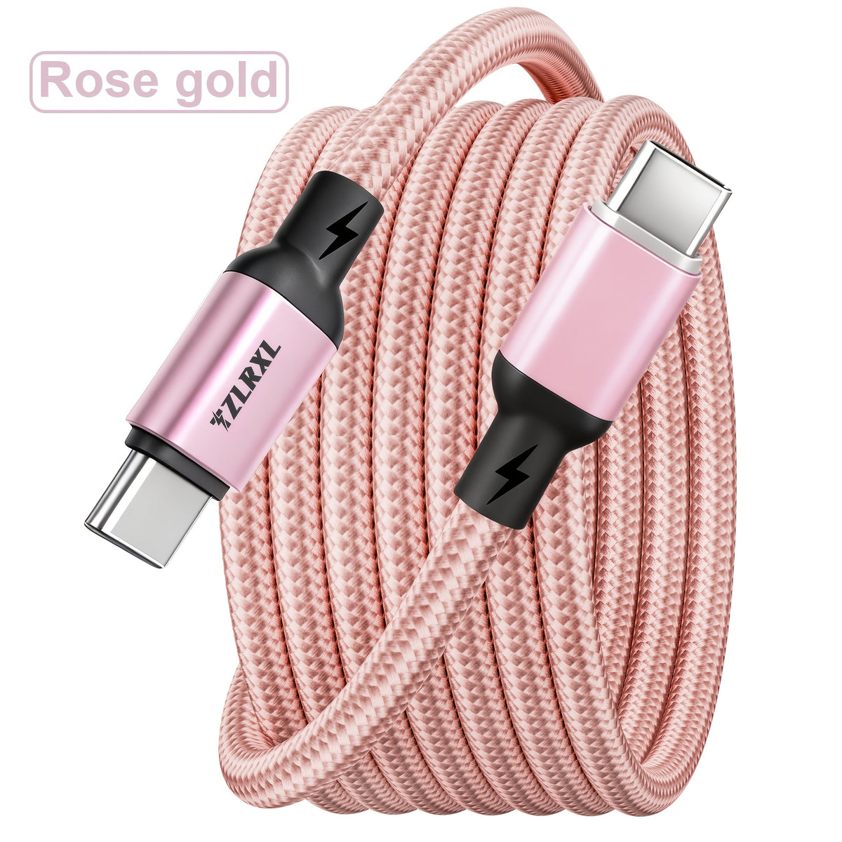 type c 100w nylon braided super fast charging data cable