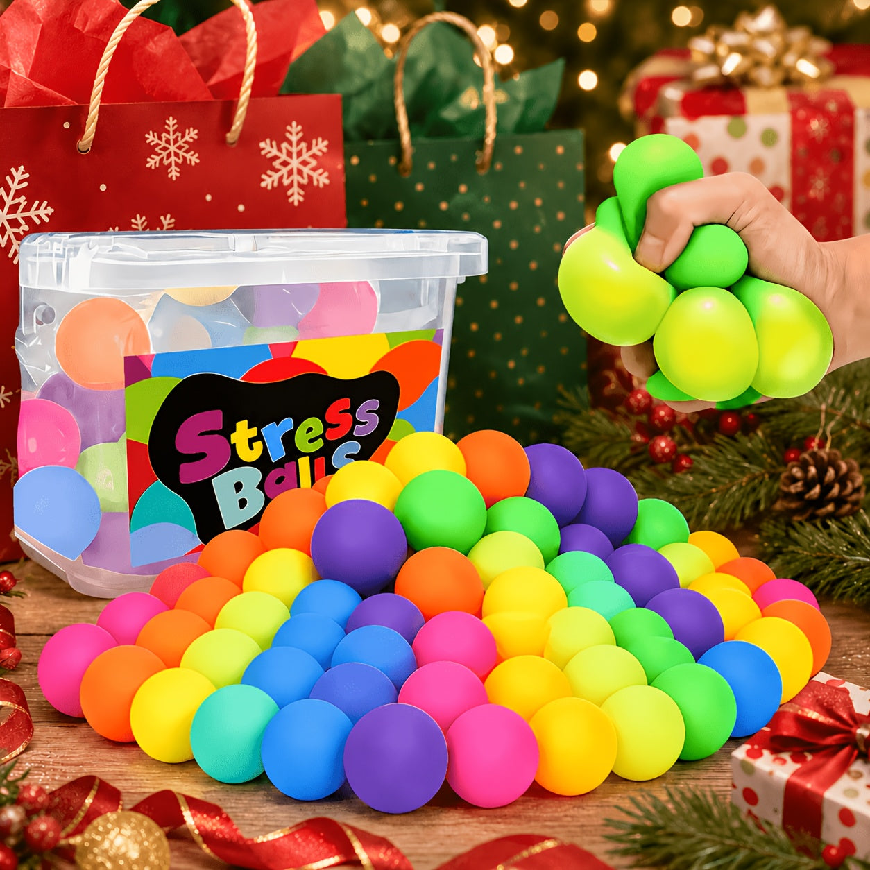 9pcs multi item party favor packs random color squeezable