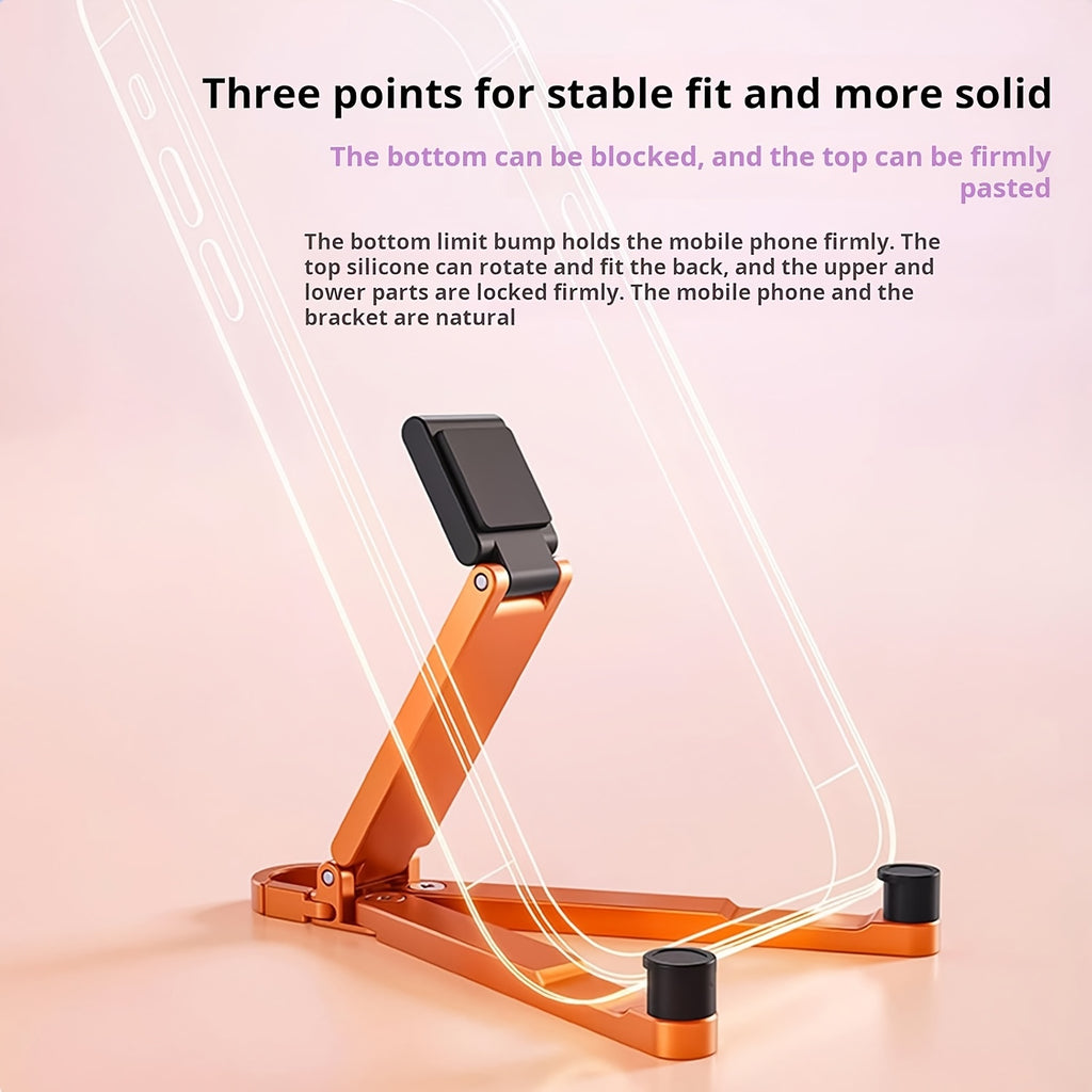 foldable mini keychain phone stand spring hook portable