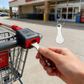 1pc   keychain stainless steel trolley