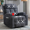 manual recliner chair massage heat ergonomic