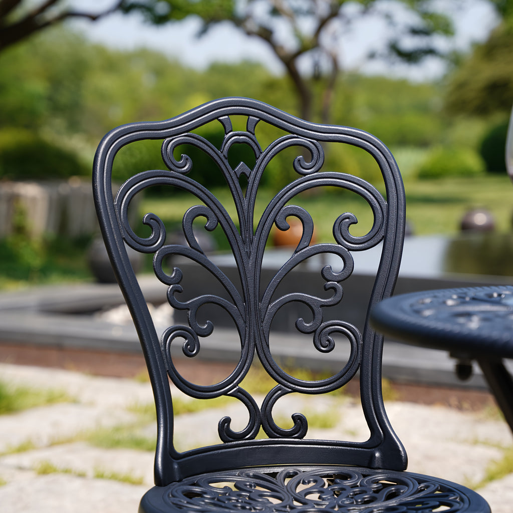 set 3pcs outdoor cast aluminum outdoor bistro