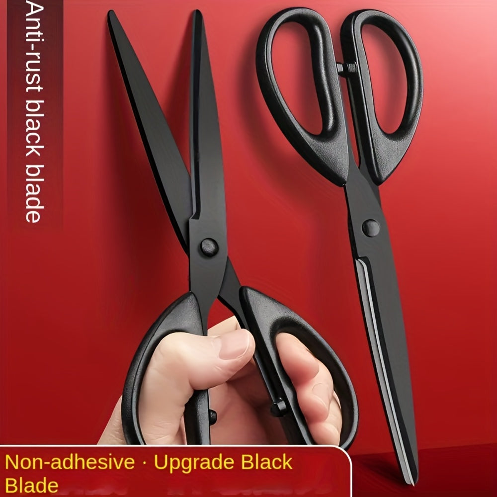 2 black rust proof metal scissors sharp   comfortable