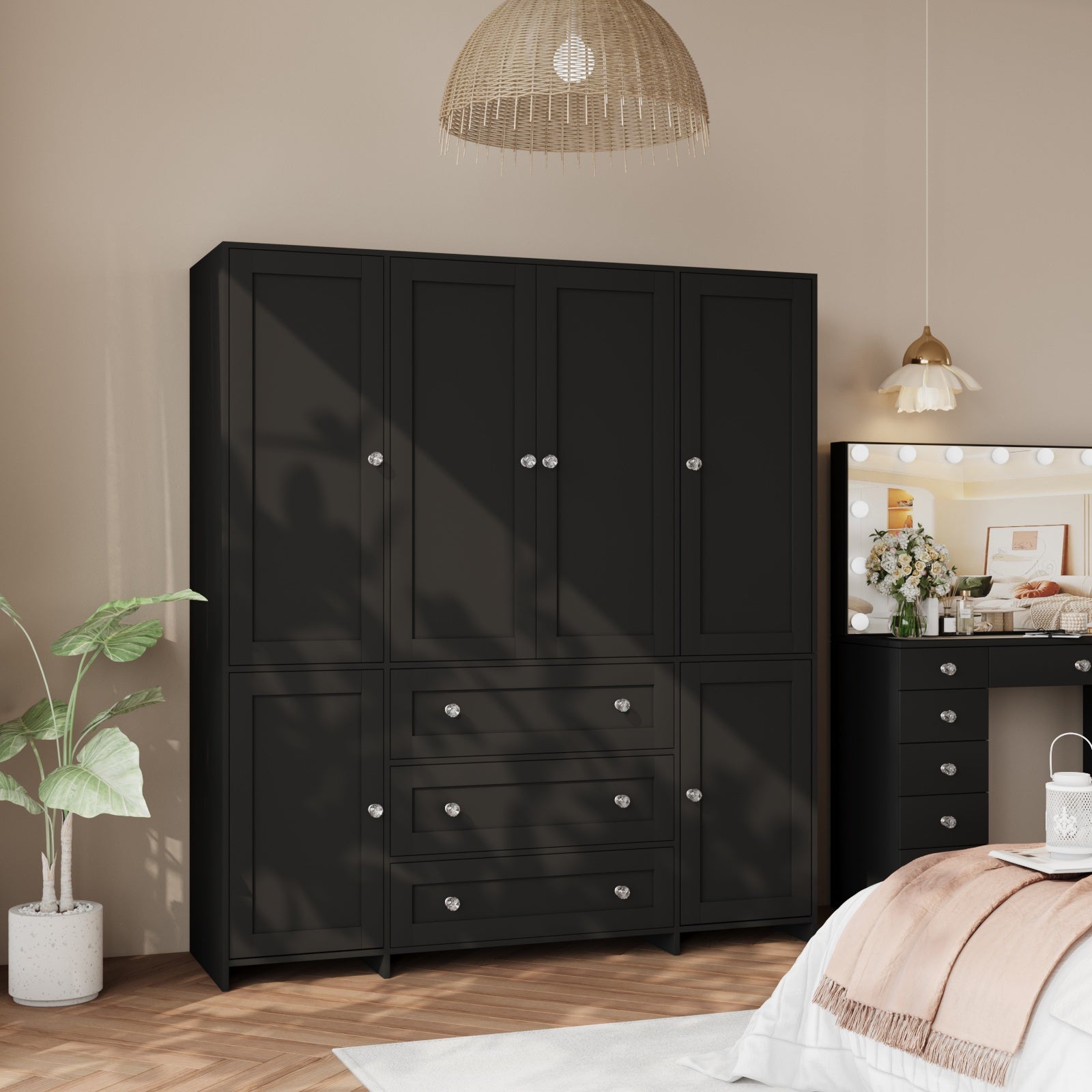 47 63 large modern   wardrobe closet mirror door