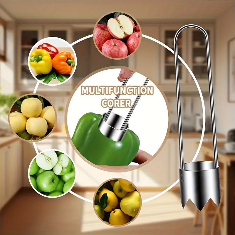 stainless steel fruit vegetable corer red sweet pepper seed