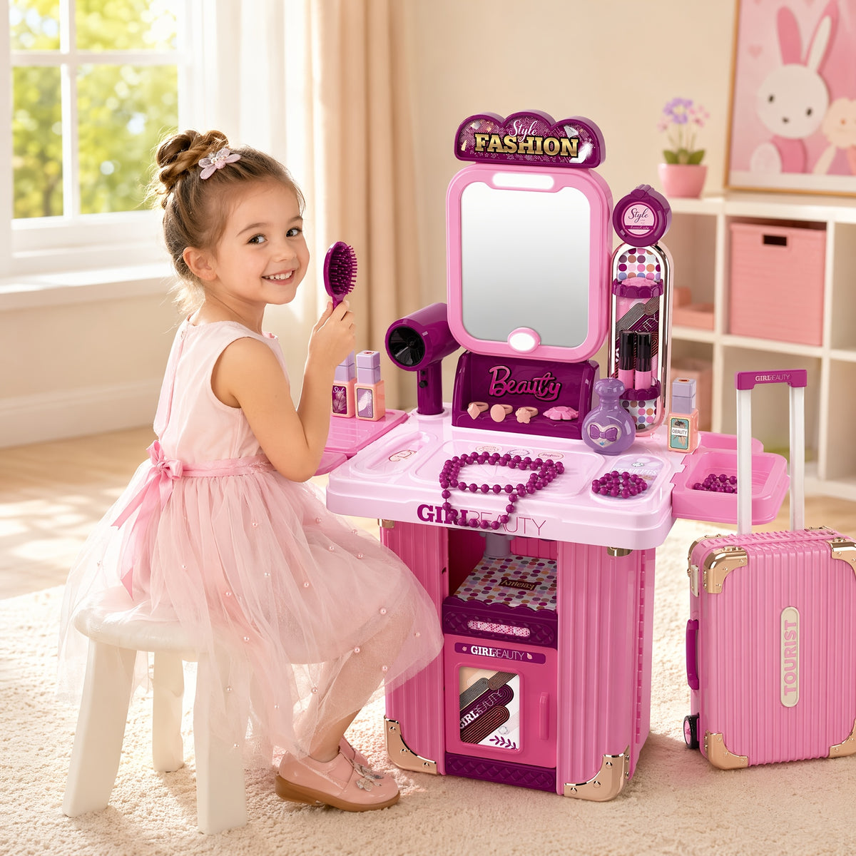 2 in   toy portable suitcase makeup