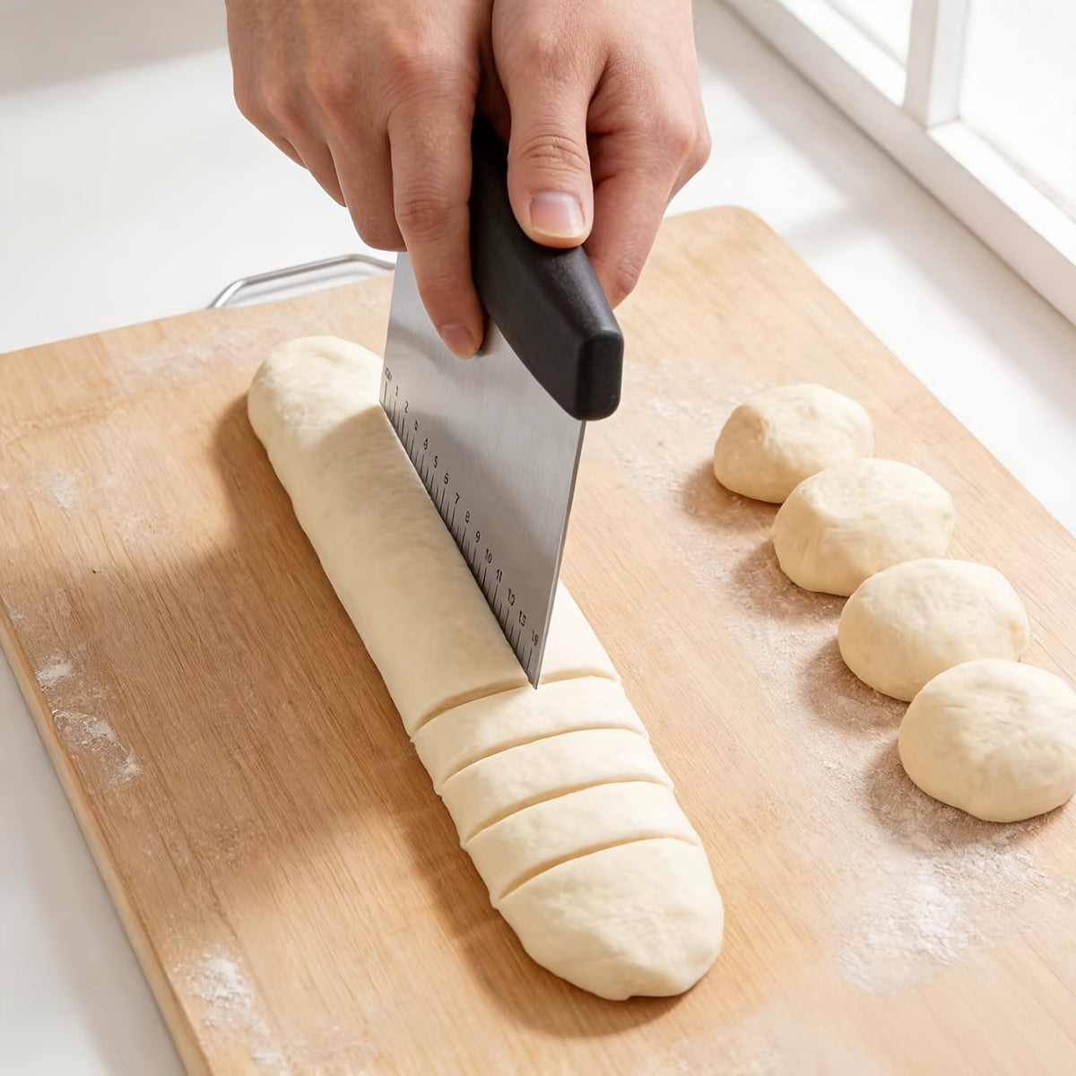 stainless steel scraper dough cutter   spatula