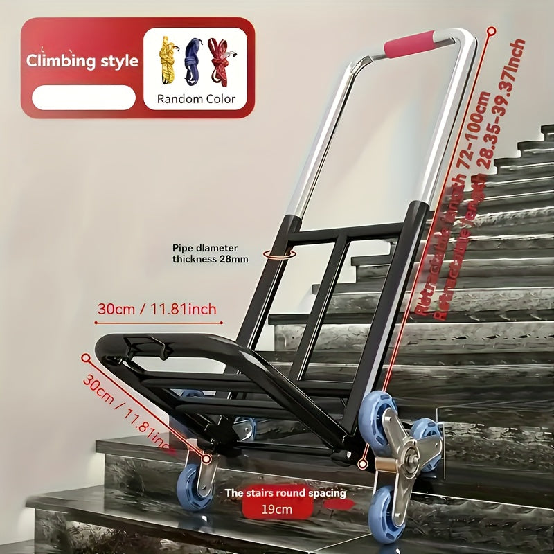 heavy duty folding trolley   adjustable buckles stair