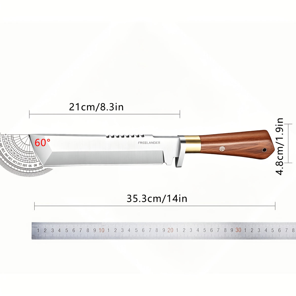 heavy duty full tang   machete cutting trees