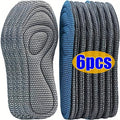 6pcs 5d memory foam insoles unisex shock absorption