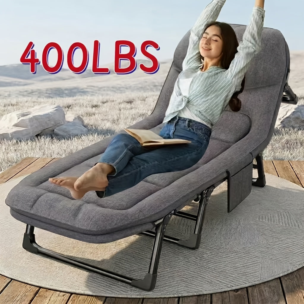 outdoor folding bed camping bed mattress portable folding