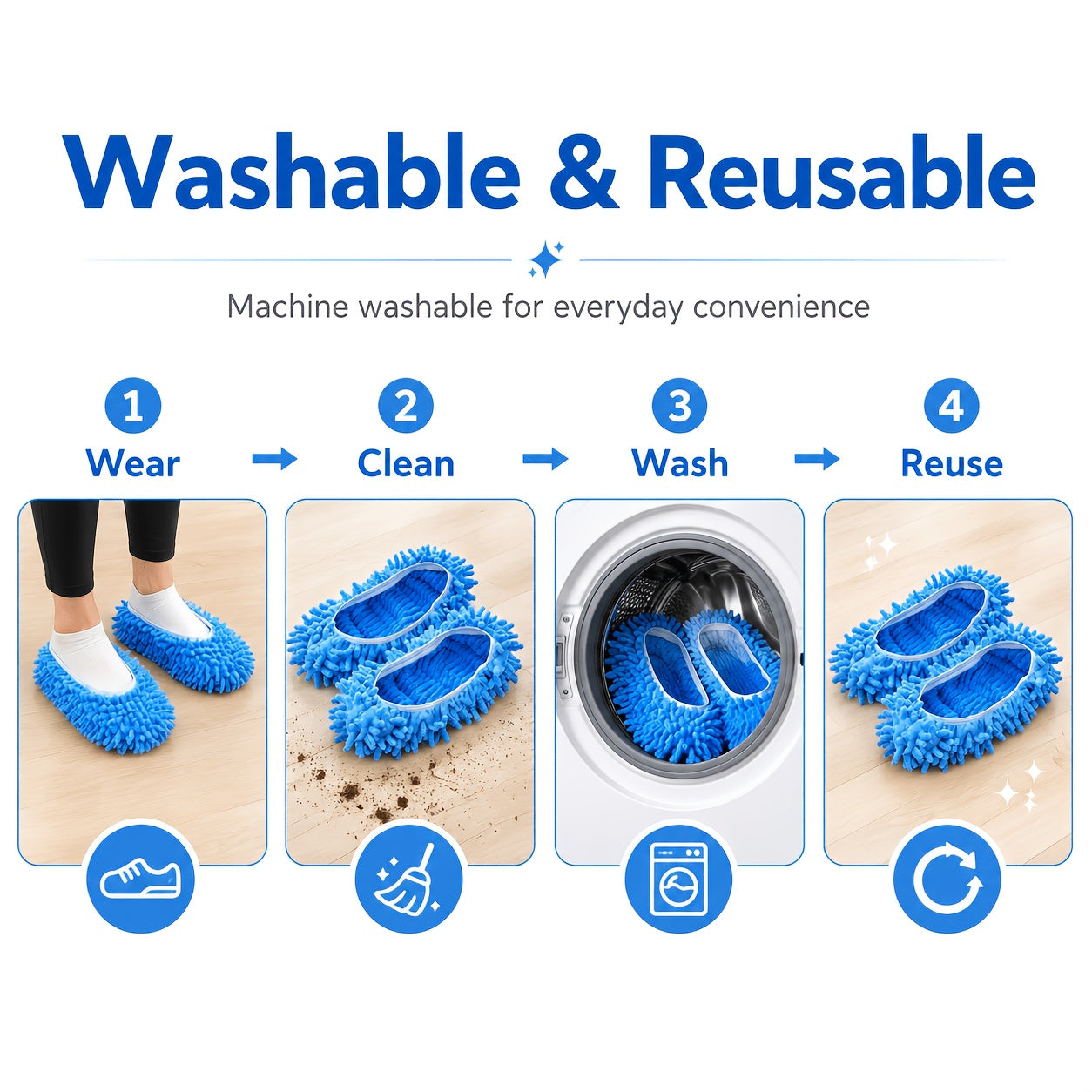 ultra   cleaning house blue mop slippers floor