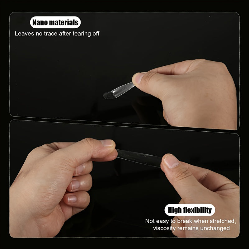 100 200 300 1100pcs round fully transparent double sided