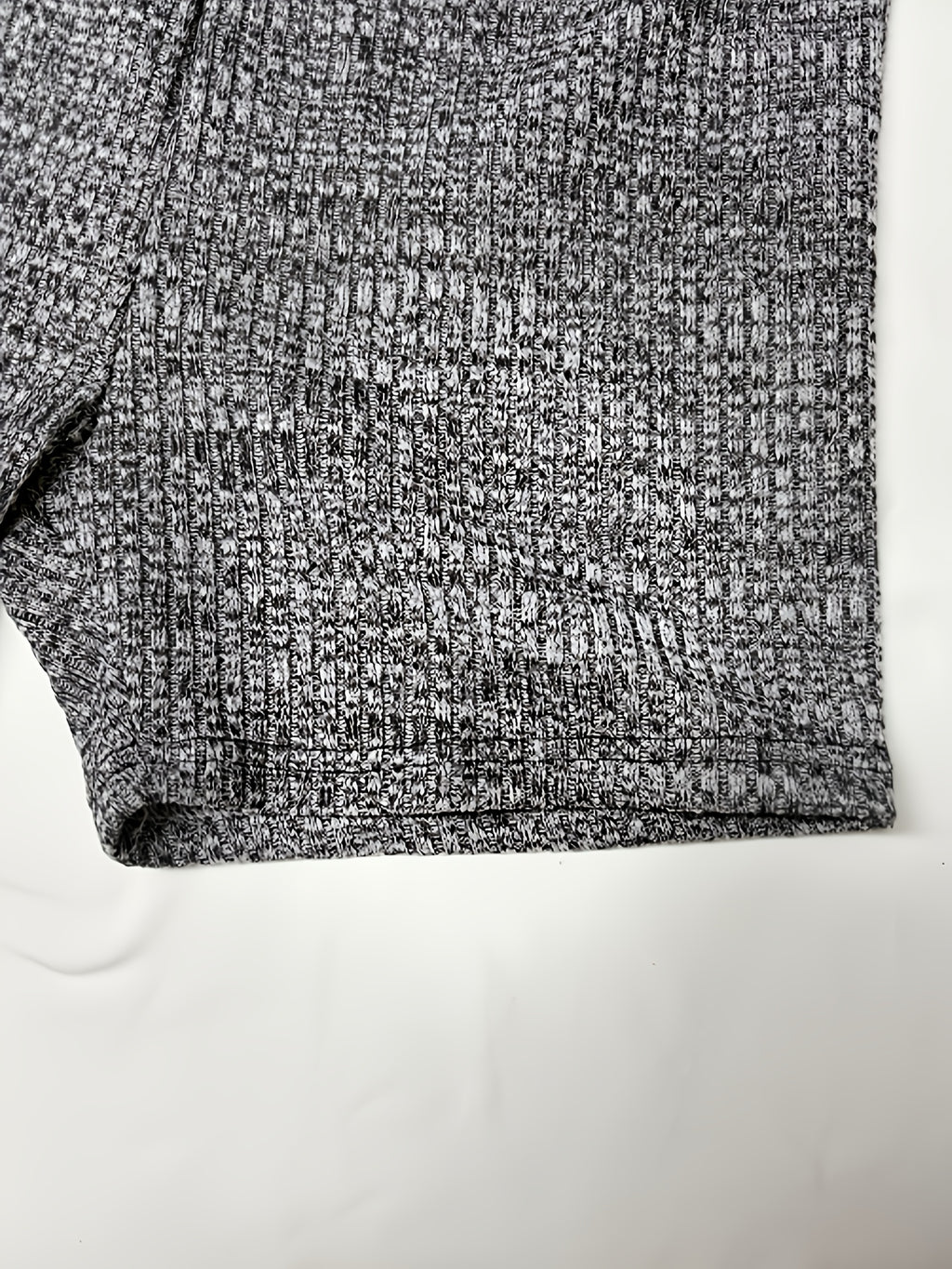 mens   ribbed knit athletic shorts elastic