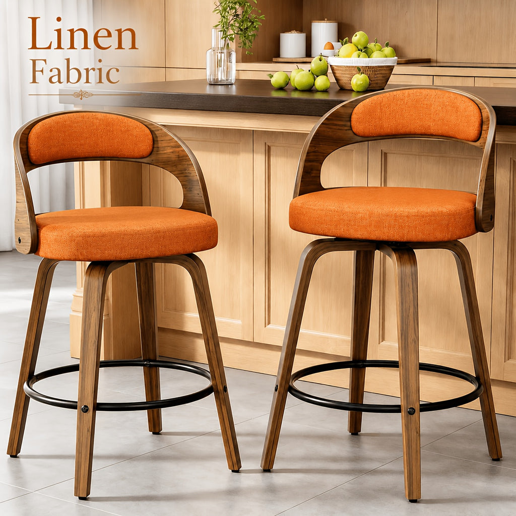 modern 26 counter height bar stools set 2 ergonomic