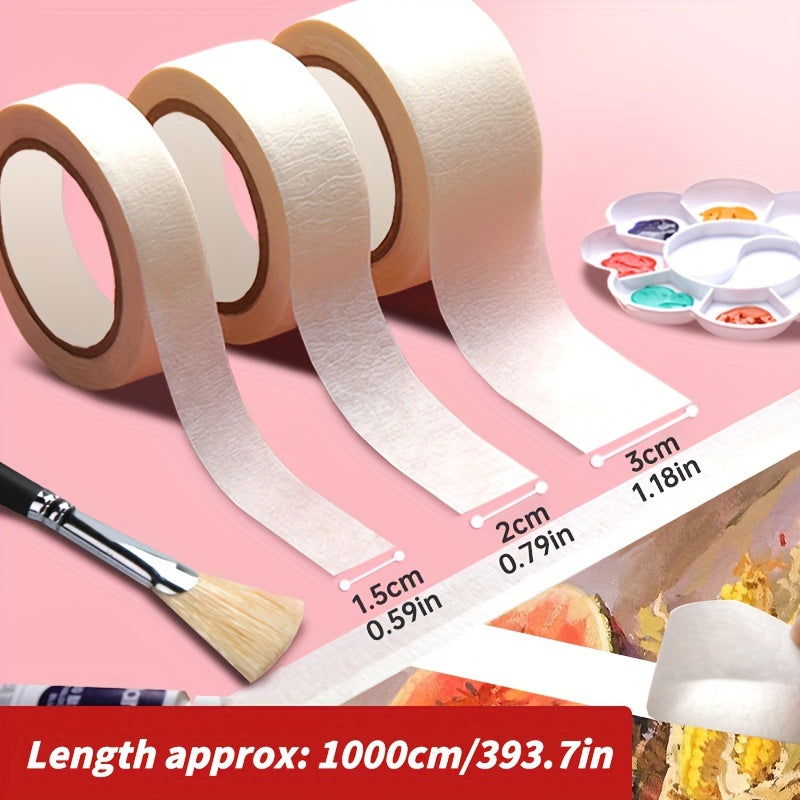 3pcs masking artist tape removable paper tape 0 59 0 79 1