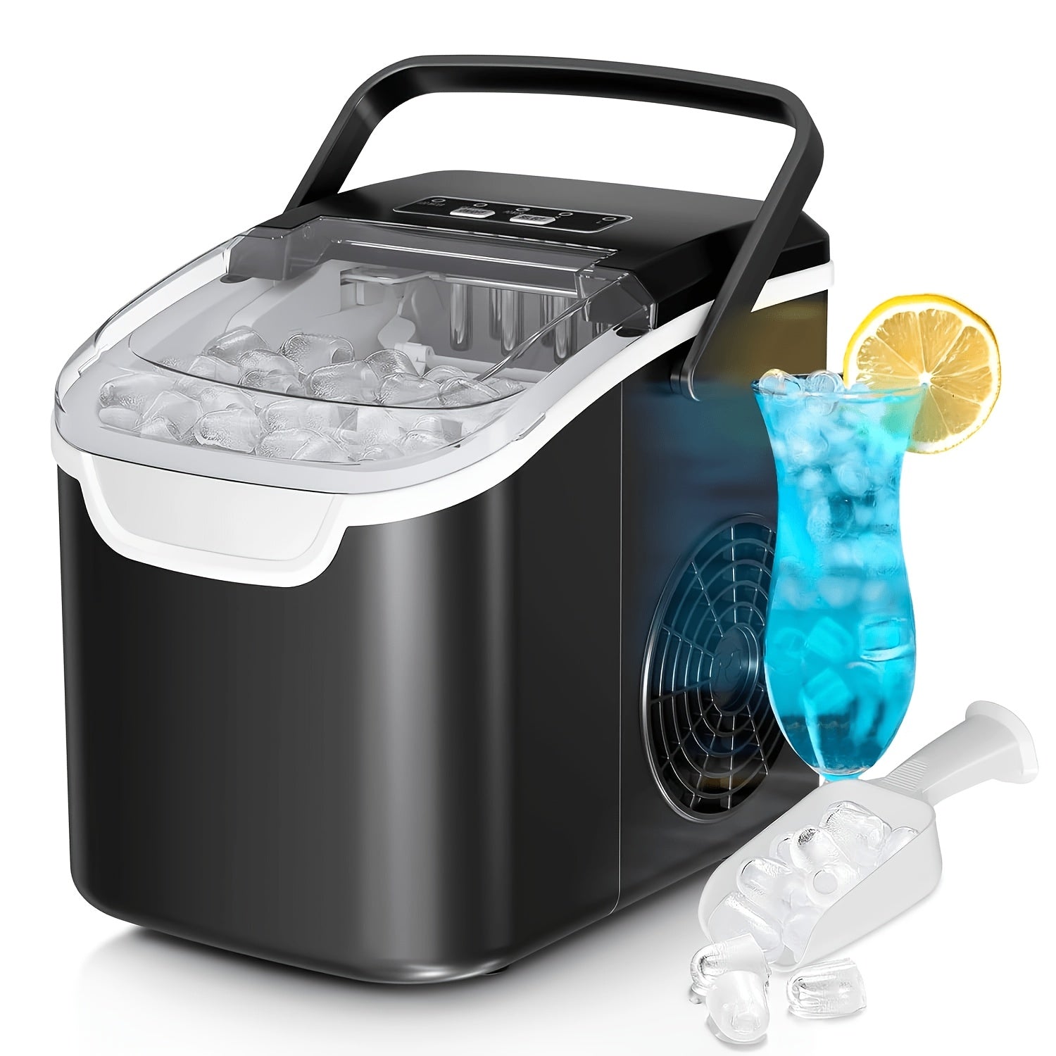 ice makers countertop 35lbs day pebble ice maker