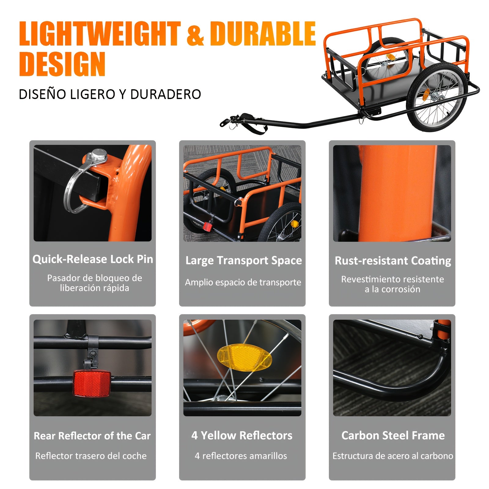 198 lbs heavy duty   trailer road reinforced