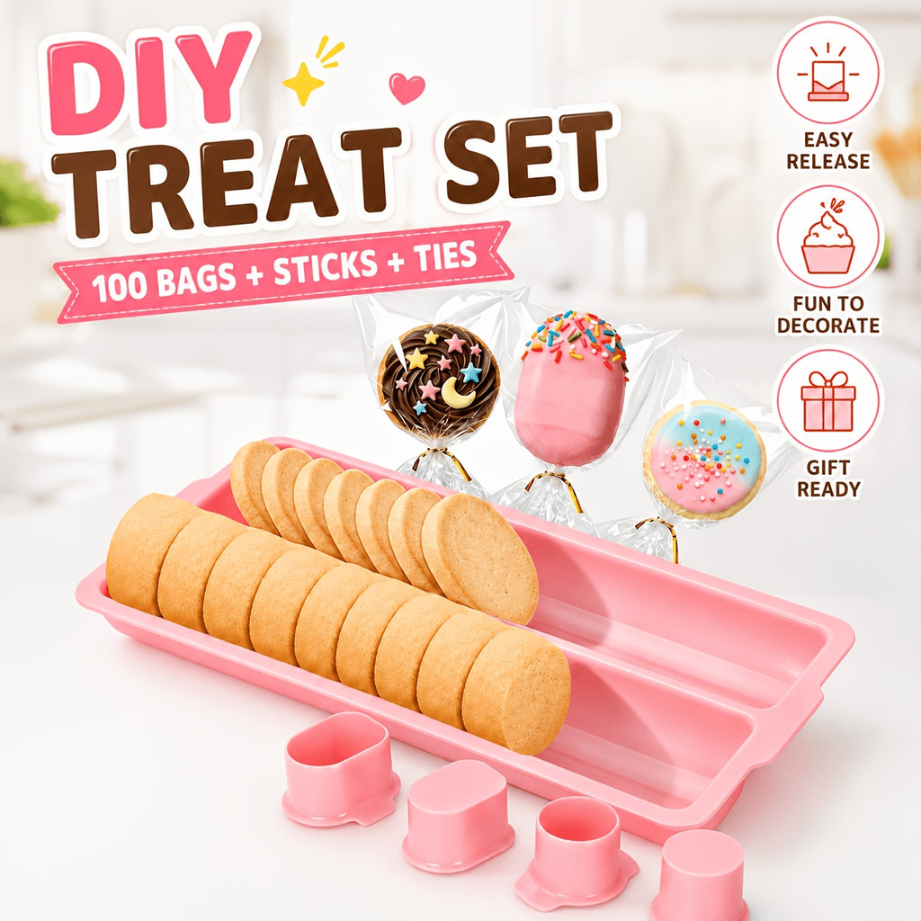 cake   mold set 9 inch pink double layer tray